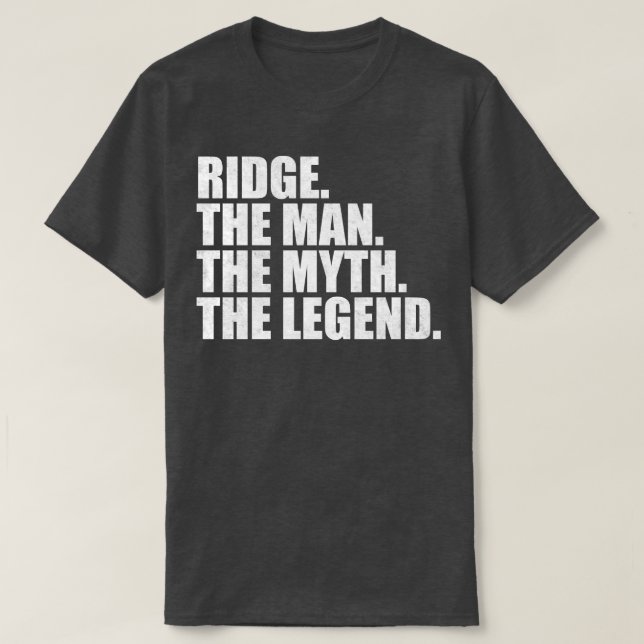 RidgeRidge Name Ridge given name T-Shirt (Design Front)