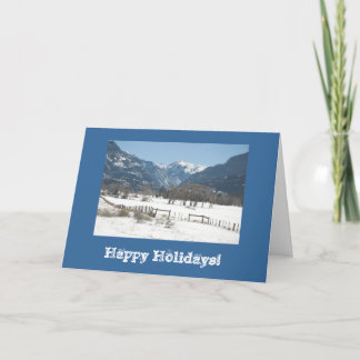 Ridgway Valley Winter Photo Holiday Card