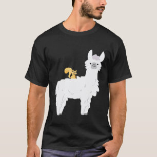 Ridiculous Squirrel Riding Llama Alpaca Animal Lla T-Shirt