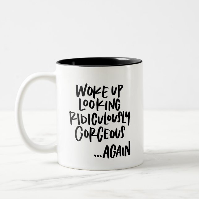 Ridiculously Gorgeous Two-Tone Coffee Mug (Left)