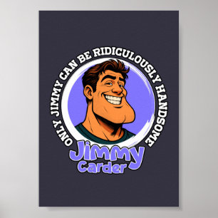 Ridiculously Handsome Guy Comic Style Semi-Gloss P Poster