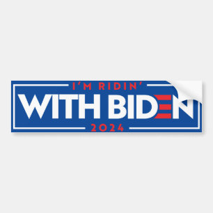 Ridin' With Biden 2024 Bumper Sticker