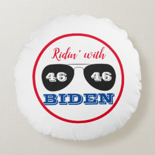 Ridin' with Biden 46 Aviator Sunglasses Round Cushion