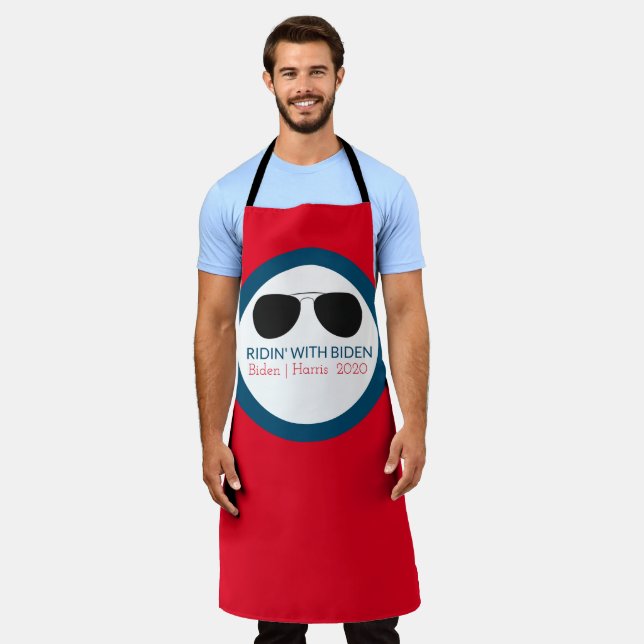 Ridin' with Biden Aviator Glasses Apron (Worn)