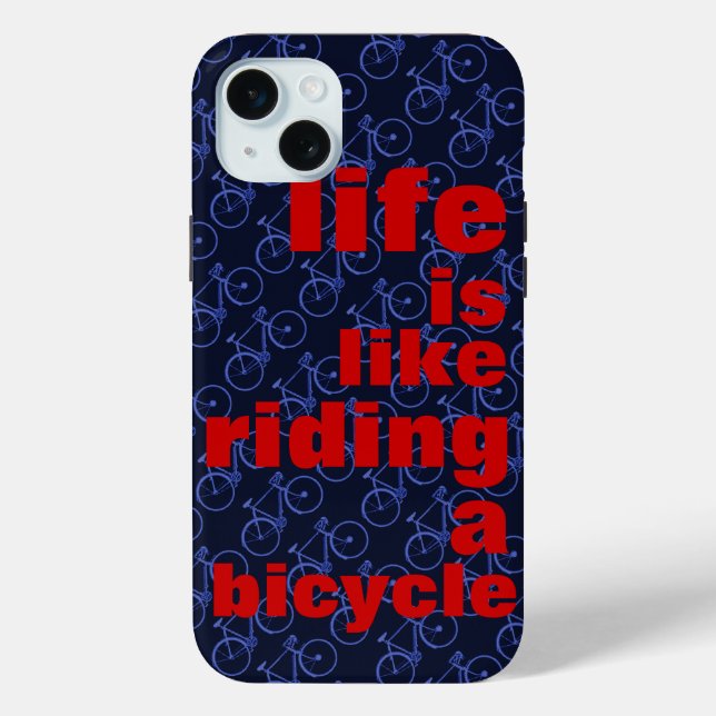 riding a bicycle Case-Mate iPhone case (Back)