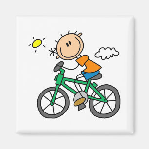 Riding Bicycle - Male Magnet