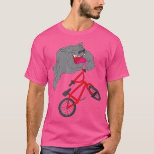 Riding Bulldog Bmx Dad T-Shirt