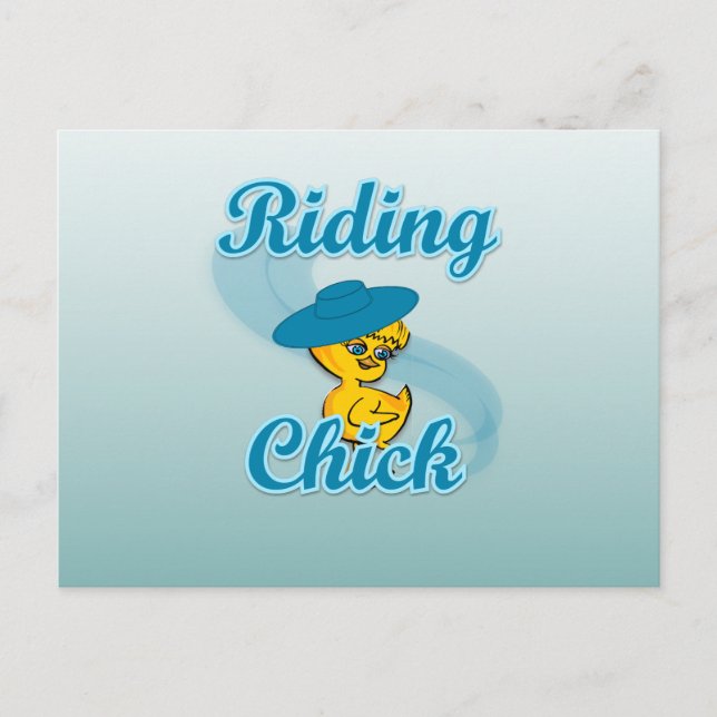 Riding Chick #3 Postcard (Front)