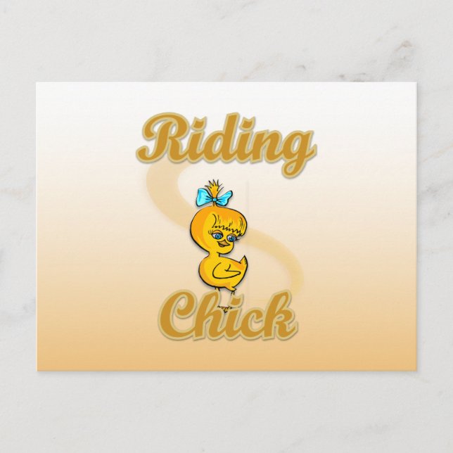 Riding Chick Postcard (Front)