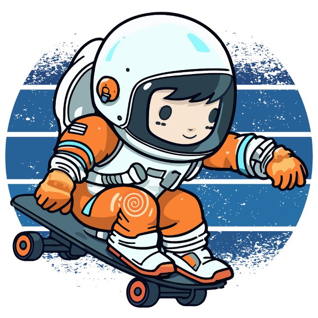  Riding Comets Poster (Bouncing through Space with Joyful Curiosity!)