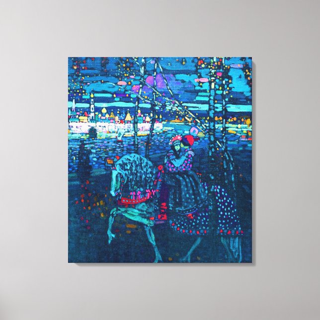 Riding Couple by Wassily Kandinsky Canvas Print (Front)