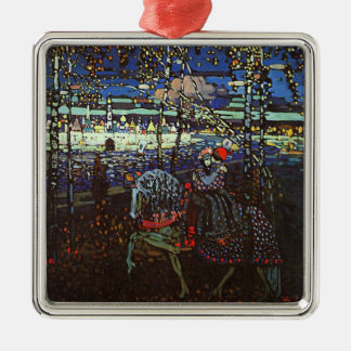 Riding Couple by Wassily Kandinsky Metal Tree Decoration