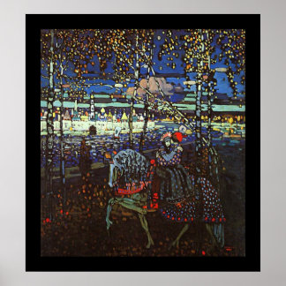 Riding Couple by Wassily Kandinsky Poster