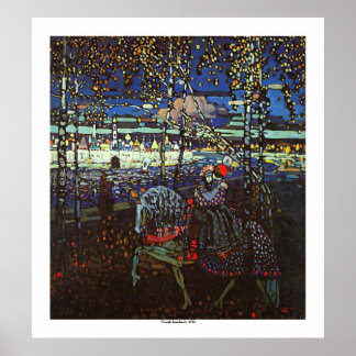 Riding Couple by Wassily Kandinsky Poster