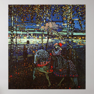 Riding Couple by Wassily Kandinsky Poster