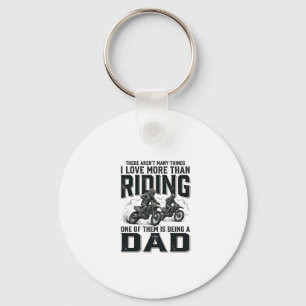 Riding Dad Vintage Engraving Motocross Quote Desig Key Ring