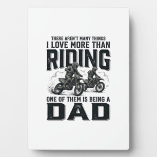 Riding Dad Vintage Engraving Motocross Quote Desig Plaque