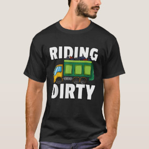 Teenage Mutant Ninja Turtles Mens T-Shirt - Group Riding Garbage Bike