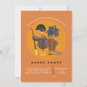 Riding Elements Derby Party Invitation