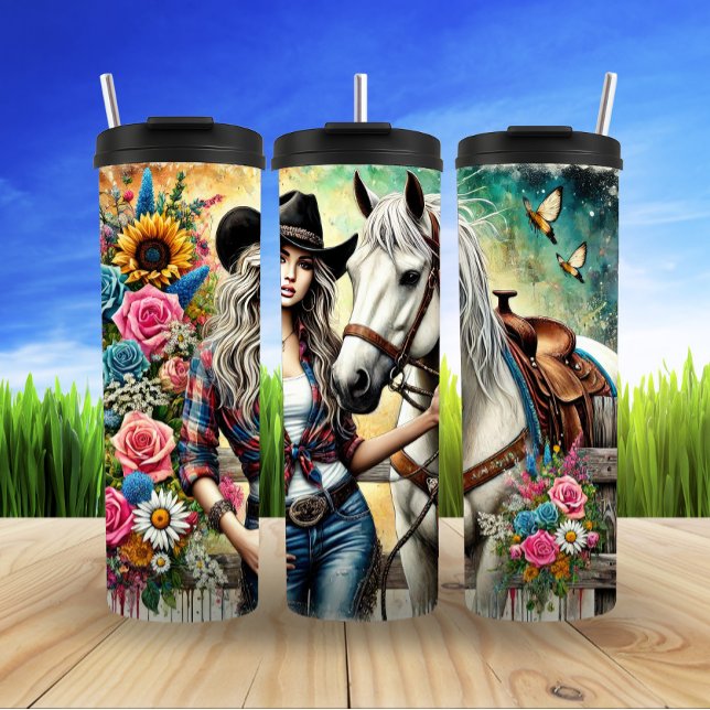 Riding Free in Fall Thermal Tumbler (Creator Uploaded)