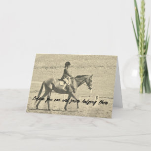 RIDING GOALS Greeting Card