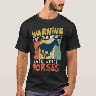 riding horse eqeuestrian funny stallion horseback T-Shirt