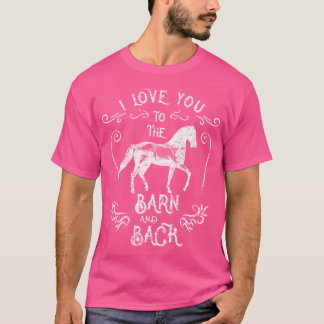 Riding Horse Rider Cowgirl Rancher Horseman Barn L T-Shirt