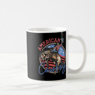 Riding Horses Retro Western 4th Of July Patriotic Coffee Mug