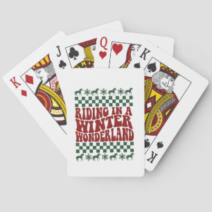Riding in a Winter Wonderland Ugly Christmas Playing Cards