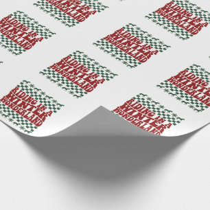 Riding in a Winter Wonderland Ugly Christmas Wrapping Paper