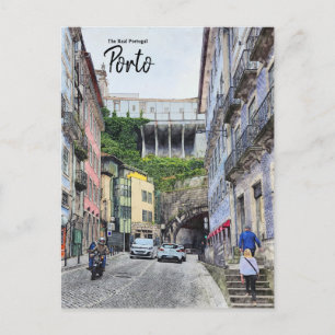 Riding in Porto- Portugal  Postcard