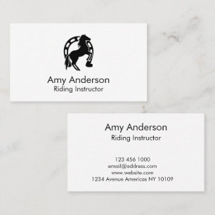 Riding Instructor Business Card