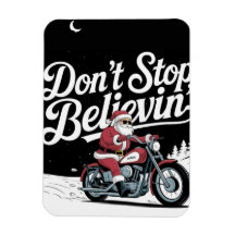 Riding into Christmas Magnet.