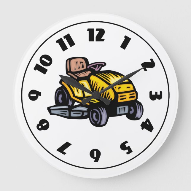 Riding Lawn Mower Clock (Front)