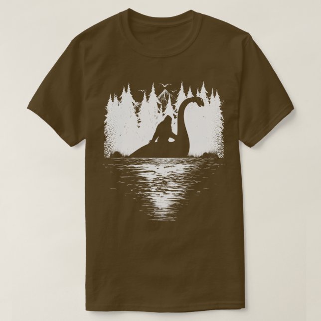 Riding Loch Ness Monster 20 T-Shirt (Design Front)