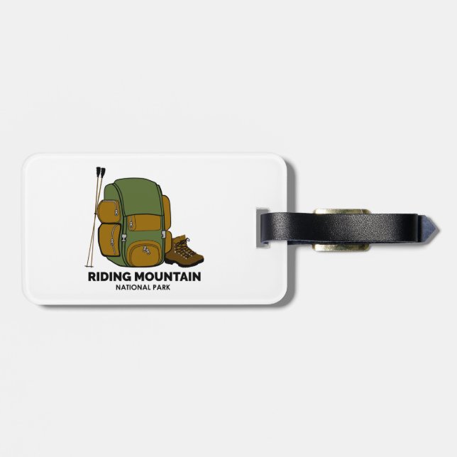 Riding Mountain National Park Backpack Luggage Tag (Back Horizontal)