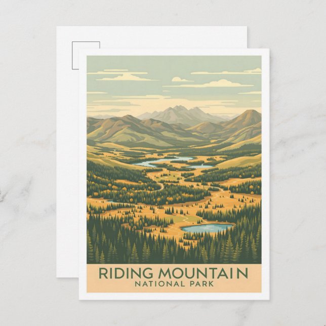 Riding Mountain National Park Canada Travel Postcard (Front/Back)