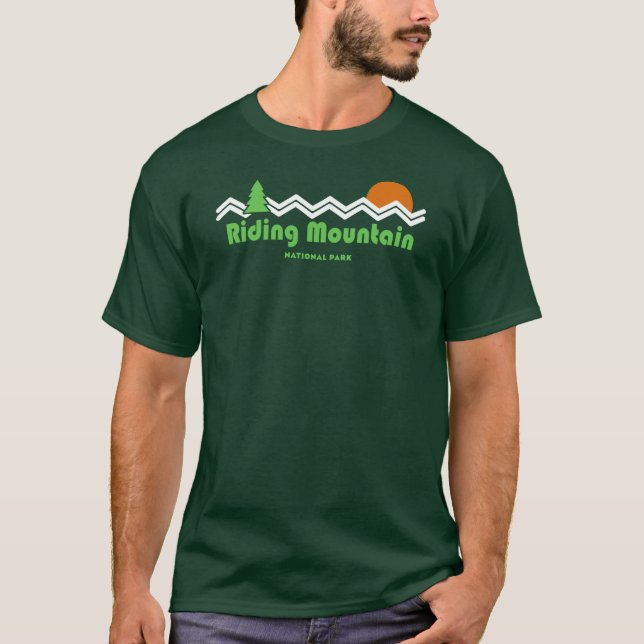 Riding Mountain National Park Retro T-Shirt (Front)