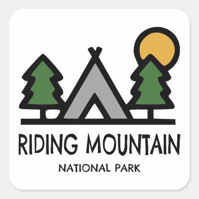 Riding Mountain National Park Square Sticker (Front)