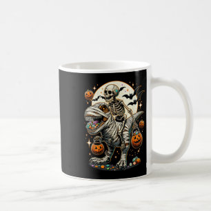 Riding Mummy Dinosaur T Rex Kids Boys Men Hallowee Coffee Mug