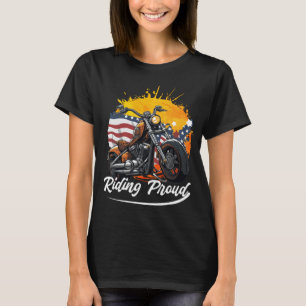 Riding Proud Biker Girl T-Shirt