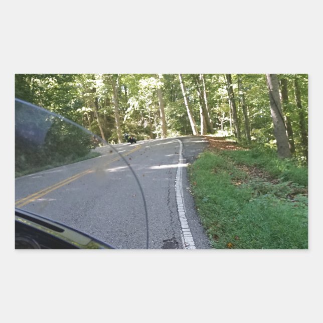 Riding The Dragon Rectangular Sticker (Front)