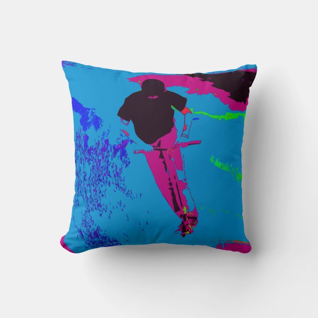 Riding the Galaxy - Scooter Rider Cushion (Front)