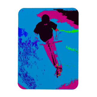 Riding the Galaxy - Scooter Rider  Puzzle Magnet