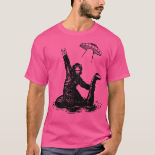 riding the Loch Ness monster with a T-Shirt