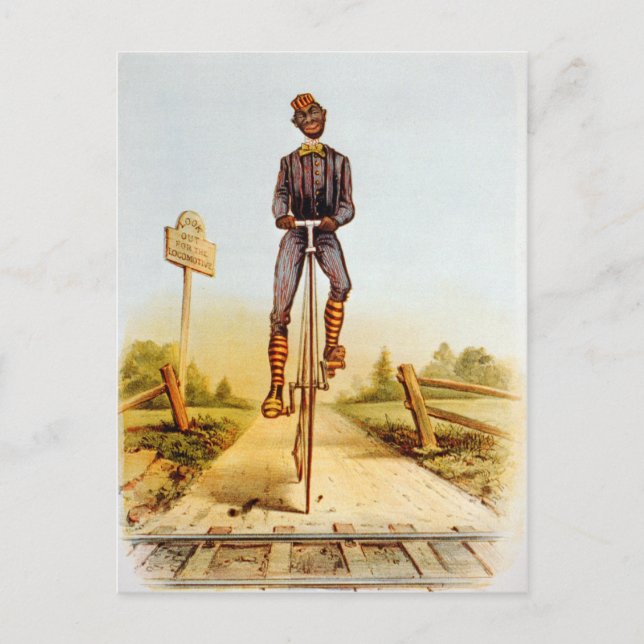 Riding the Penny-farthing Postcard (Front)