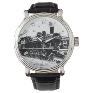 Riding the Rails- Vintage Steam Train Watch