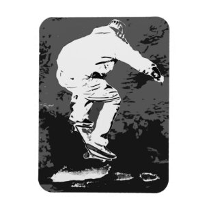 Riding the Storm- Skateboarder  Magnet