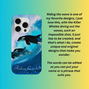 Riding the wave  iPhone 15 pro case