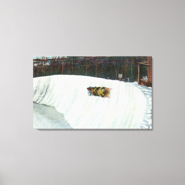 Riding the Whiteface Curve Canvas Print (Front)